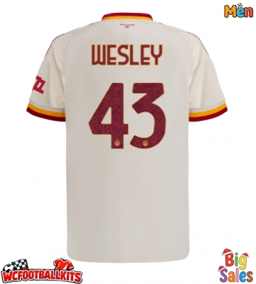 AS Roma Wesley Franca #43 Replica Away Stadium Shirt 2026-27 Short Sleeve